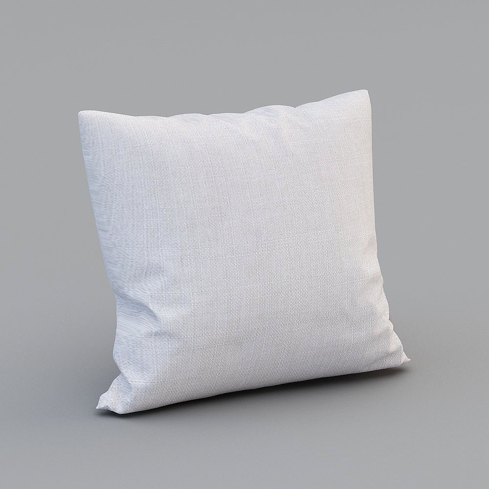 Elegant Low-Poly Pillow 3D Model Design
