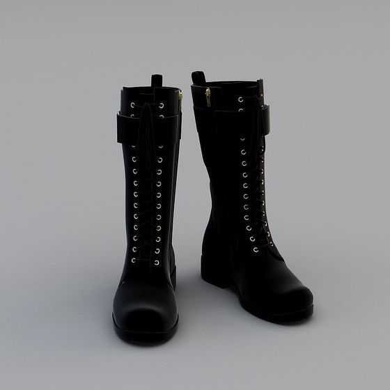 Steampunk Boots 3D model