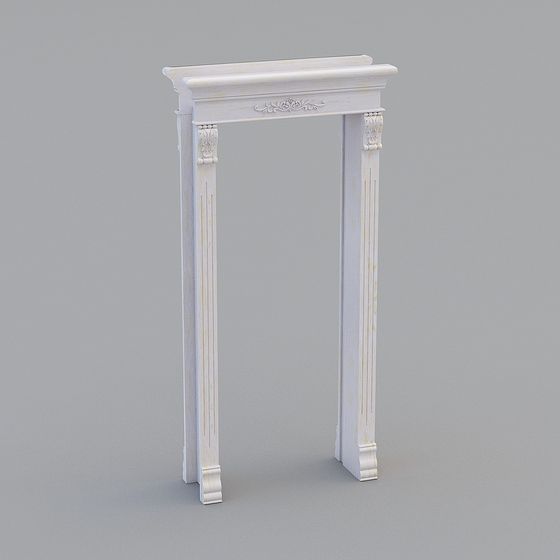 Classic Elegant Porch 3D model