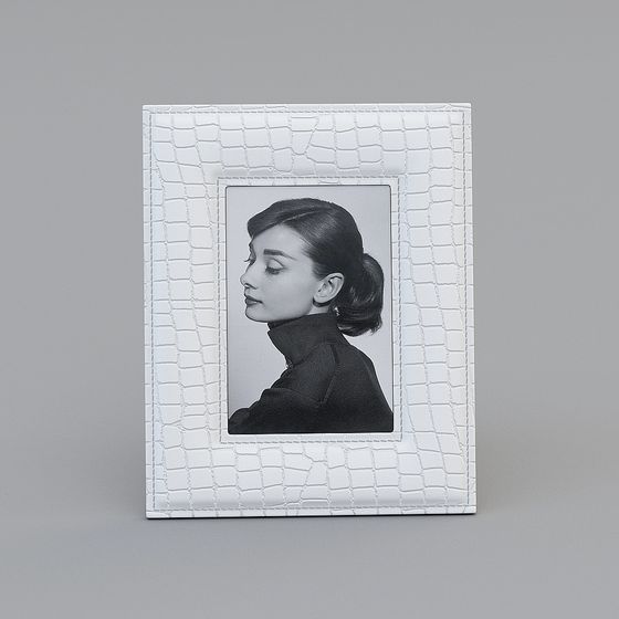 Retro Leather Picture Frame 3D model