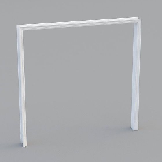 Elegant Minimalist Door Frame 3D model