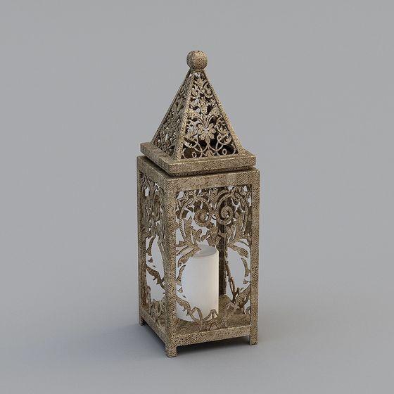 Gothic Candle Holder 3D model