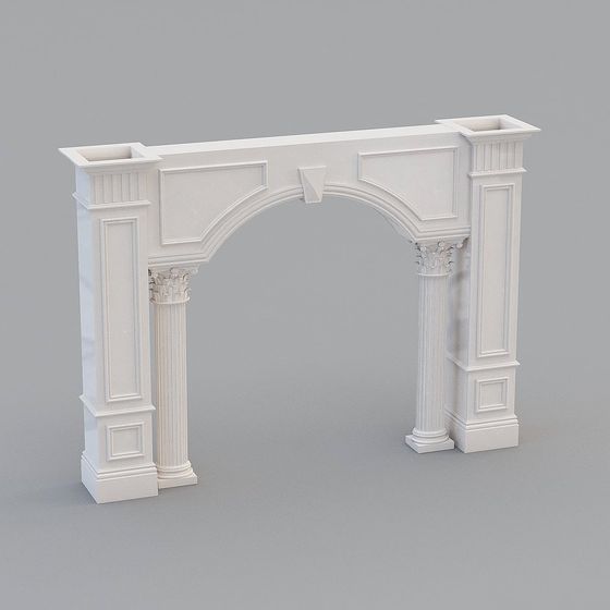 Elegant Roman Arch 3D model