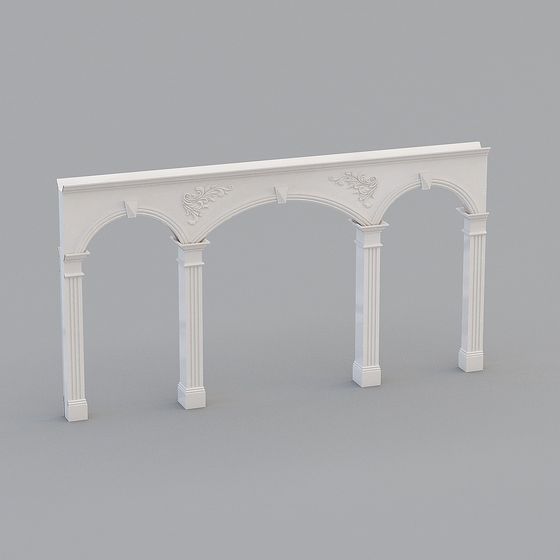 Sophisticated Roman Column Arch 3D model
