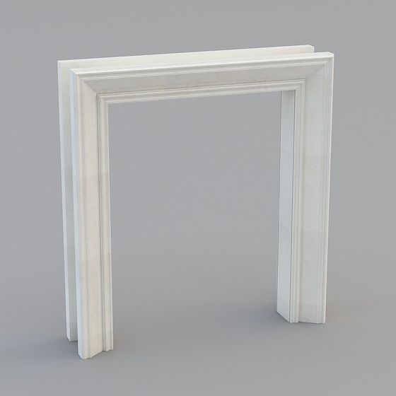 Stunning Low-Poly Door Frame 3D model for Creative Ideation