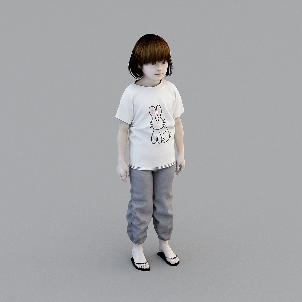 Cute Low-Poly 3D Princess Character Model