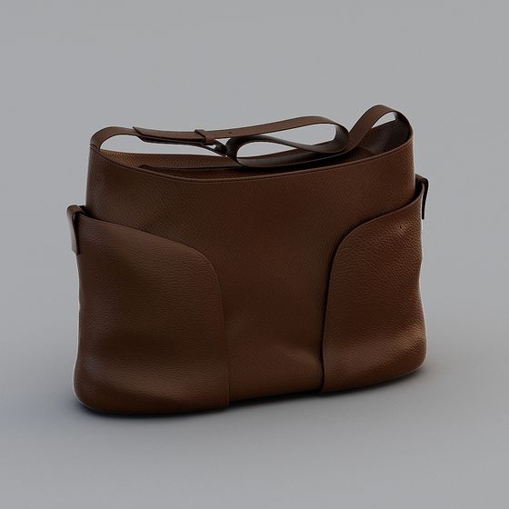 Коричневая кожаная сумка