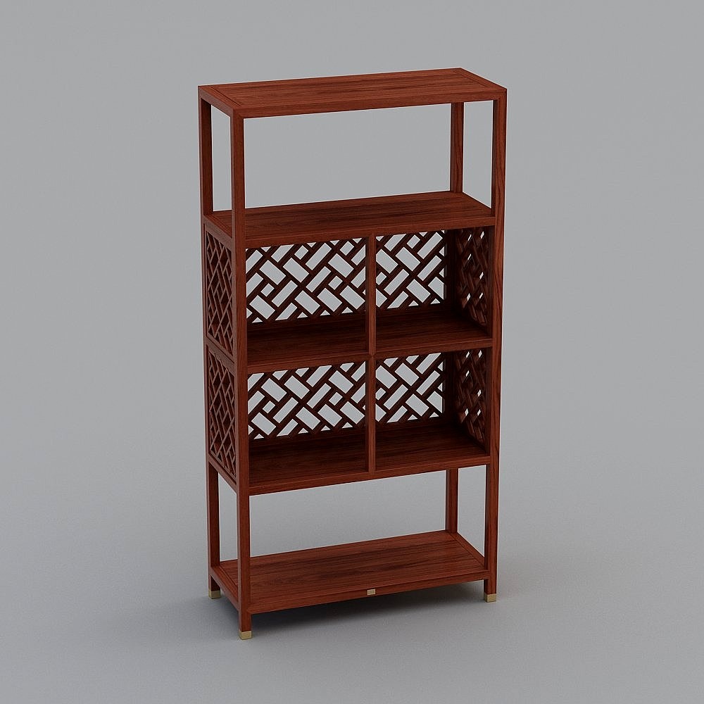 Lattice Elegance Bookshelf 3D model