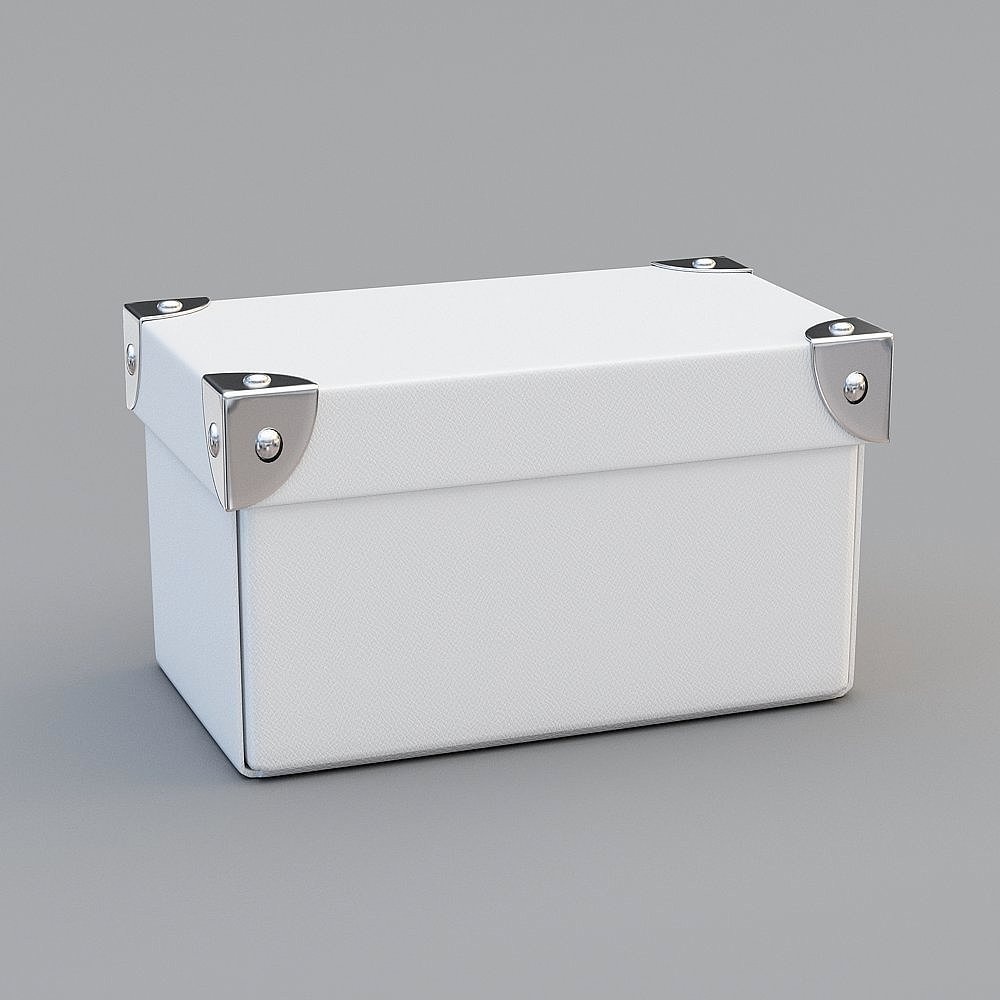 Elegant Low-Polygon Storage Box 3D model