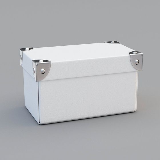Elegant Low-Polygon Storage Box 3D model