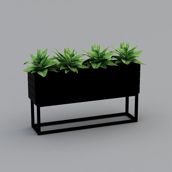 Minimalist Planter Stand 3D model for Modern Spaces