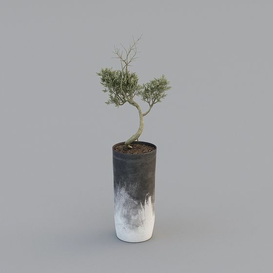 Urban Oasis Potted Plant 3D model for Creative Projects