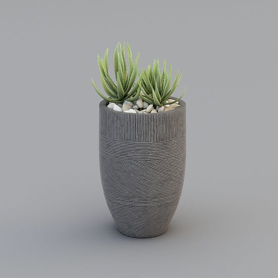 Modern Minimalist Planter 3D model