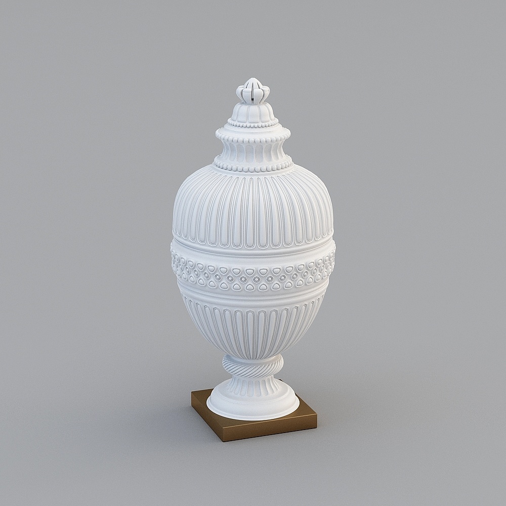 Elegant Classical Vase 3D model