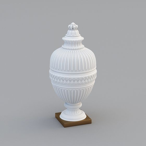 Elegant Classical Vase 3D model