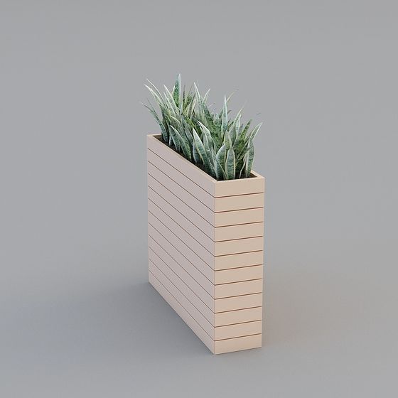 Elegant Urban Oasis Flower Pot 3D Model