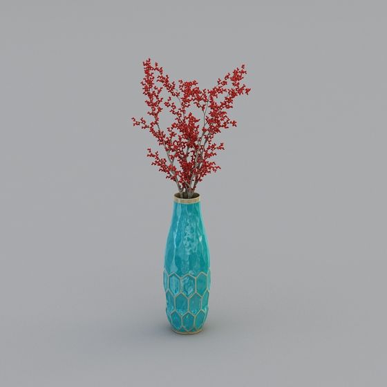 Colorful Branches Vase 3D model