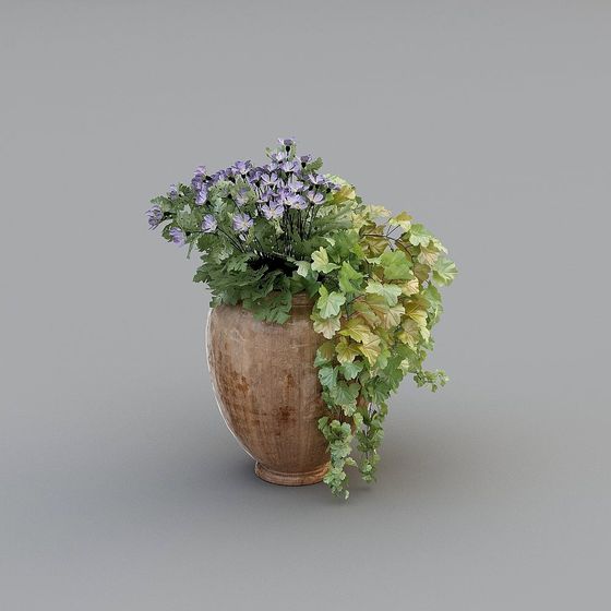 Charming Country Vase 3D model for Creative Projects