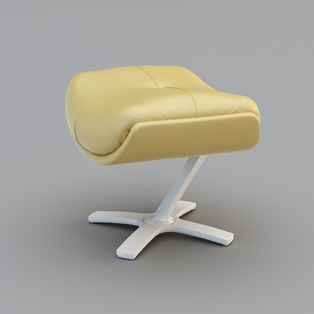 Sgabello Giallo di Jane O'Brien Ottoman