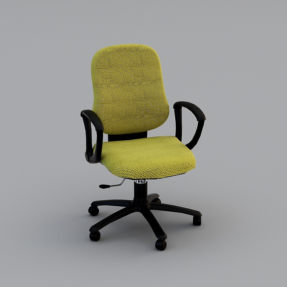 現代黃色旋轉椅