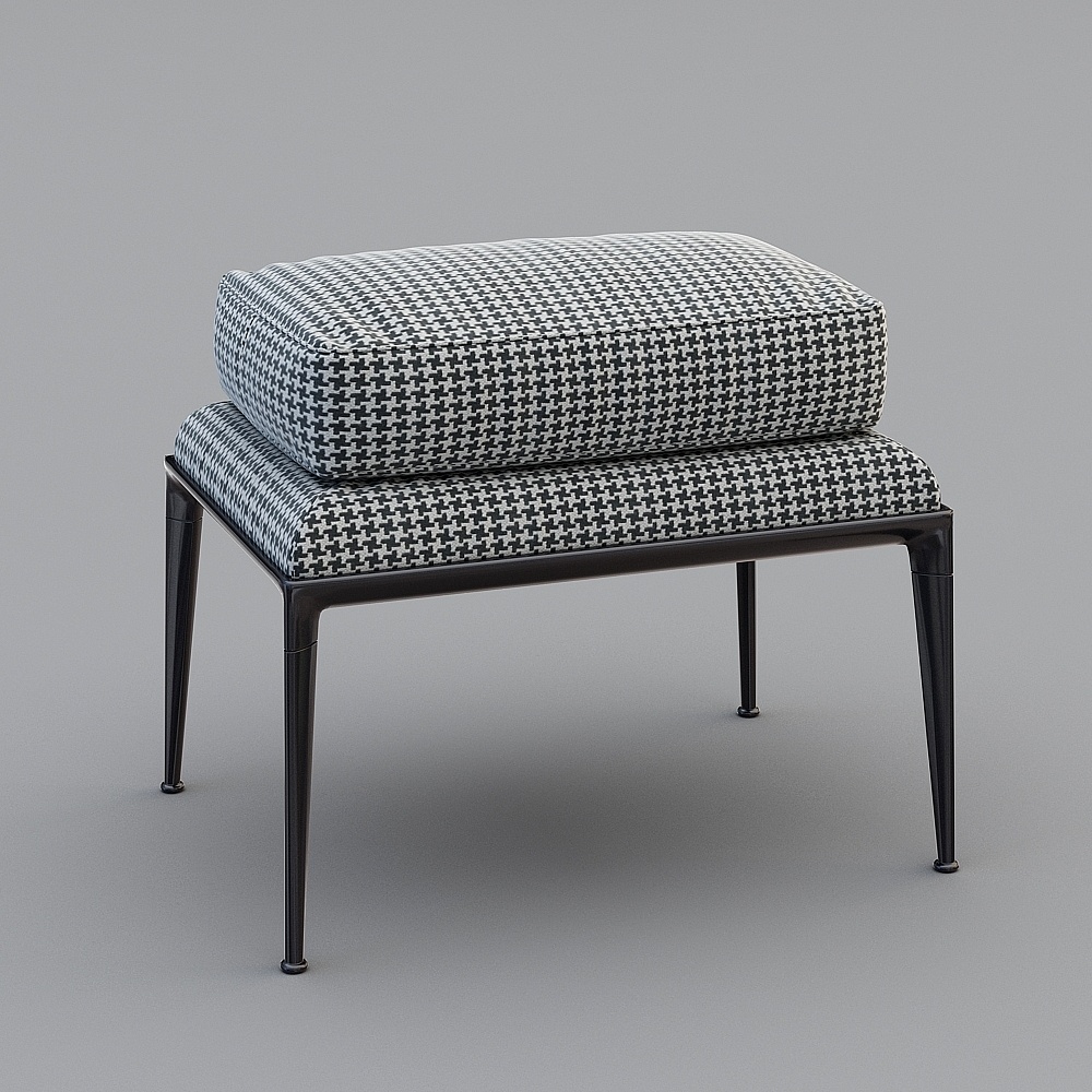 Moderne schwarze Hocker.