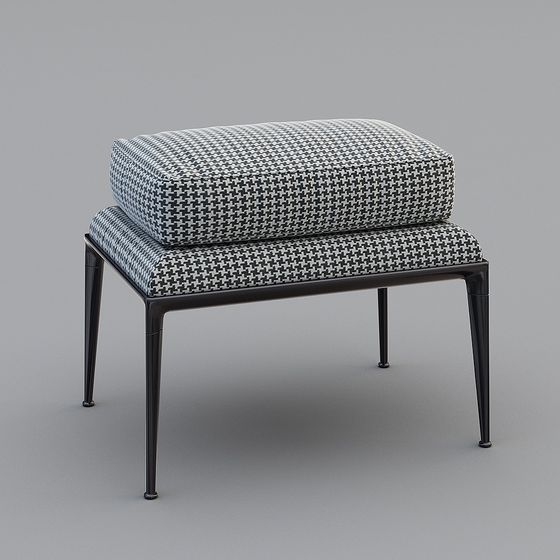 Moderne schwarze Hocker.