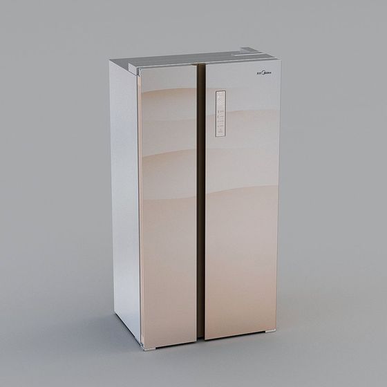 Stylish Low-Poly Refrigerator 3D model for Modern Design