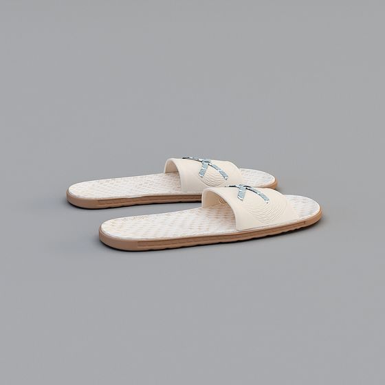 Low-Poly Summer Sandals 3D model
