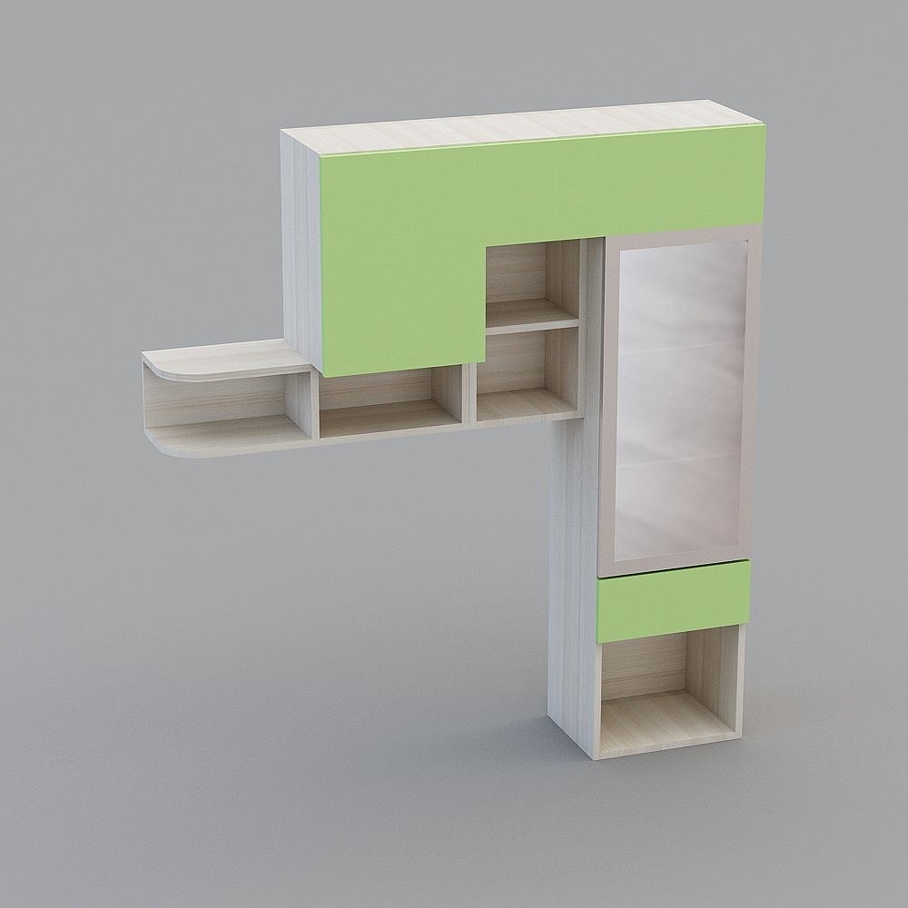 Sofia-North American White Oak Green (215,947) combined cabinets