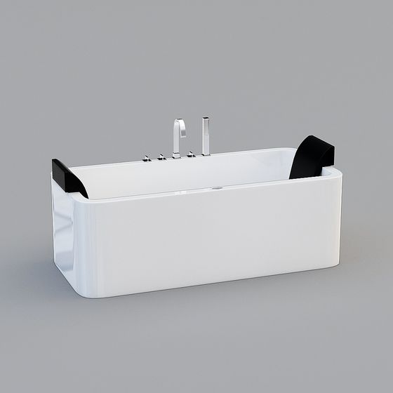 Modern Minimalist Bathtub 3D model