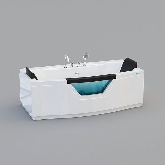 Modern Low-Poly Bathtub 3D model