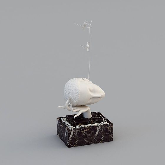 Dream Hill 3D model - Low Poly Meets High Detail