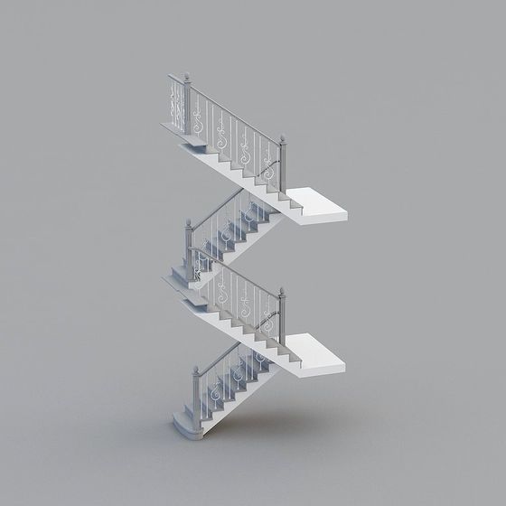 Elegant Staircase 3D model for Modern Design
