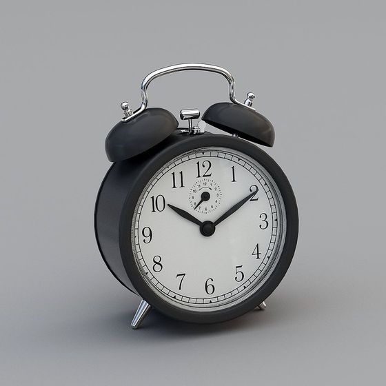 Vintage Alarm Clock 3D model for Creative Projects