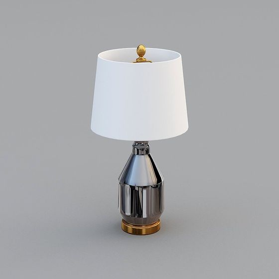 Elegant Low-Poly Table Lamp 3D model