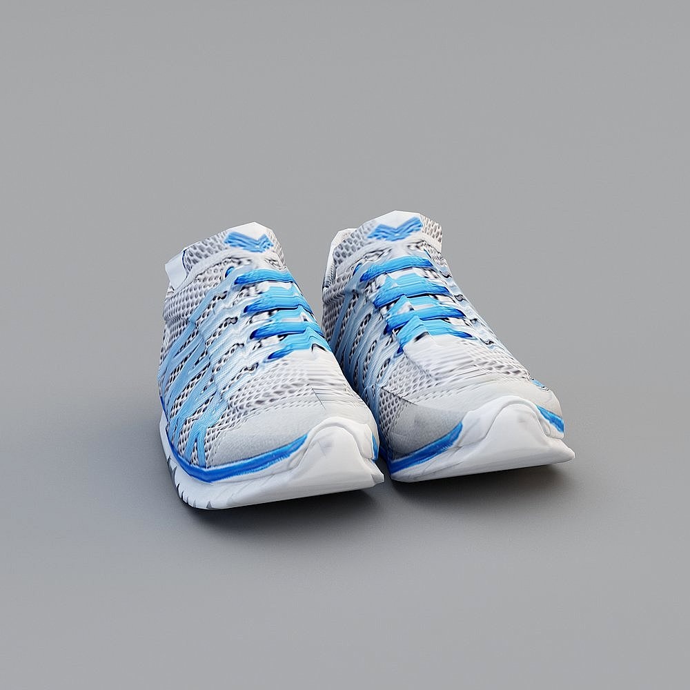 Stylish Low Poly Running Shoes 3D model