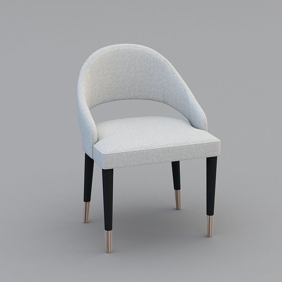 優梵藝術LaVita北歐弧形靠背扶手餐椅