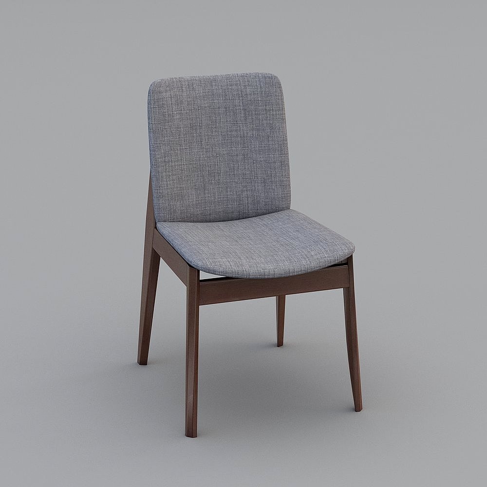 Sedia da pranzo in legno massello semplice e moderna di Ai Qian