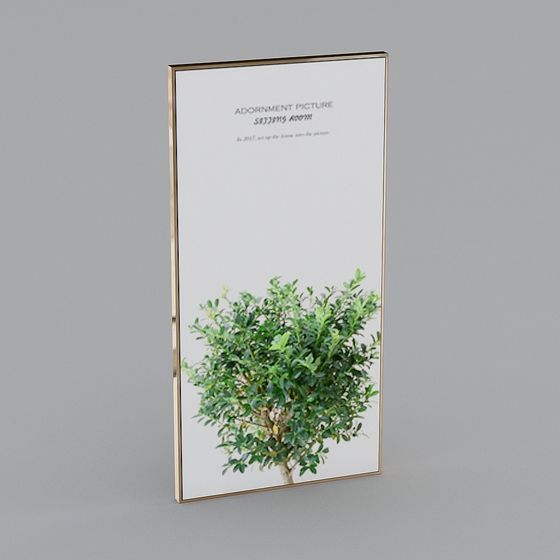 Vibrant Living Room Artwork 3D Model