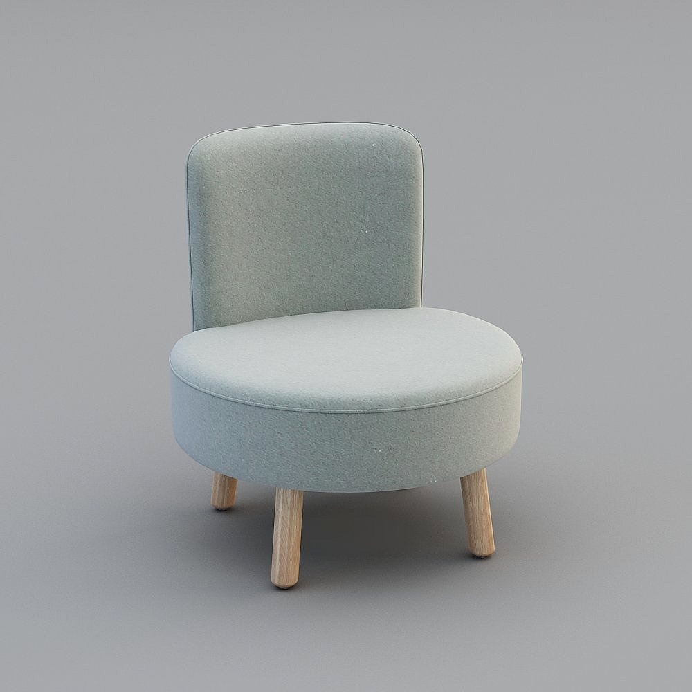 艾千家居 單人小沙發椅 北歐簡約客廳臥室布藝沙發凳子靠背小椅子