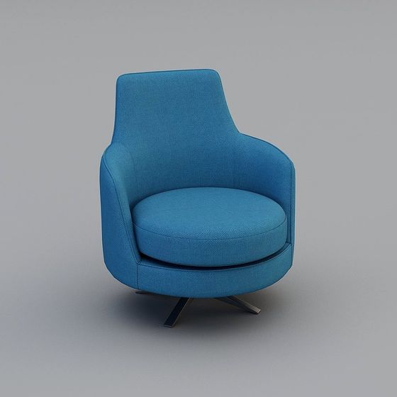 Poltrona Sofa in Tessuto Ai Qian Rotante Moderna Semplice