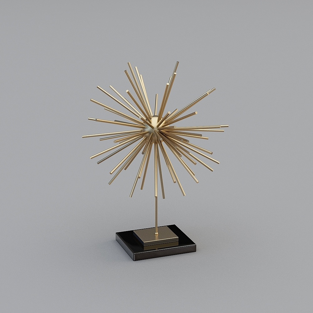 Radiant Starburst Sculpture 3D model
