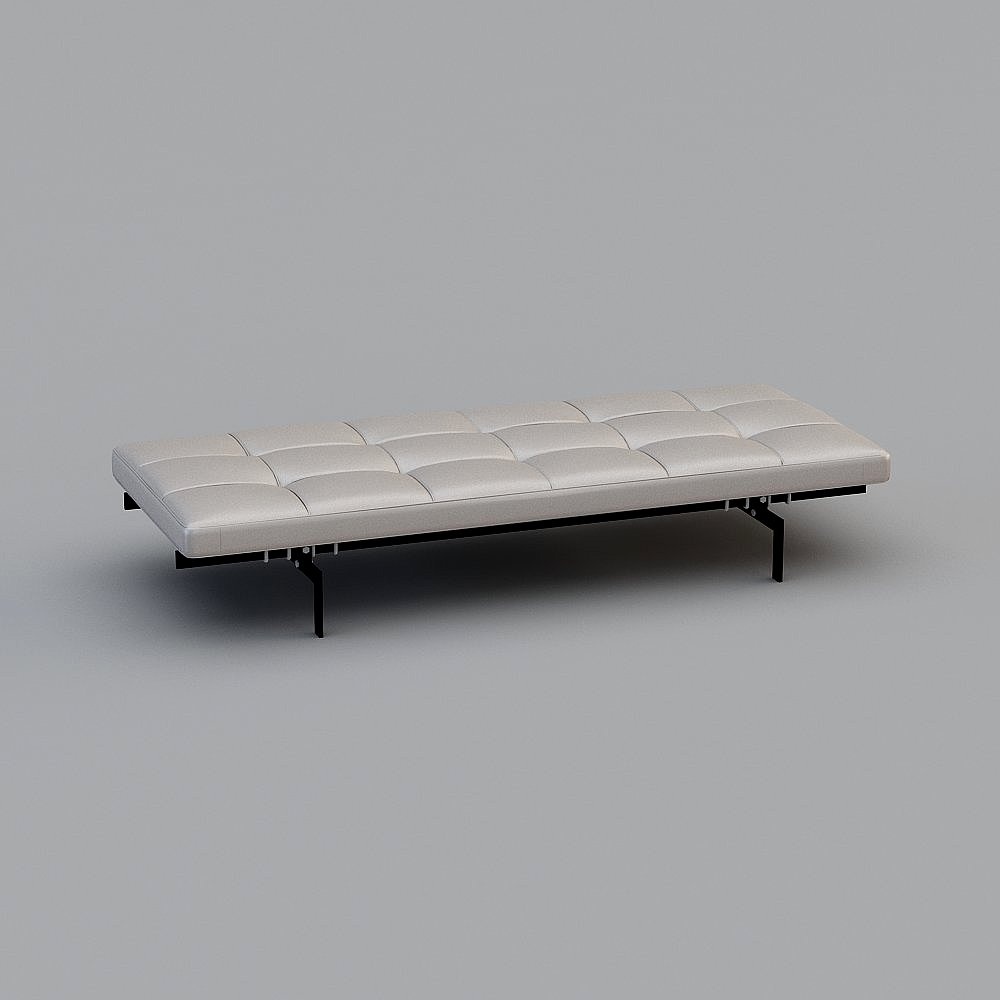 Modern grey sofa stool Fritz Hansen PK80