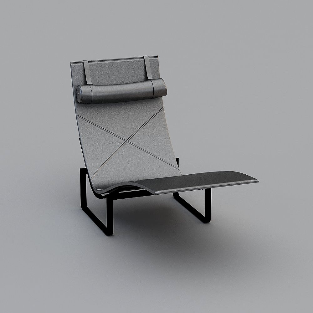 현대적인 검정 의자 Fritz Hansen PK24