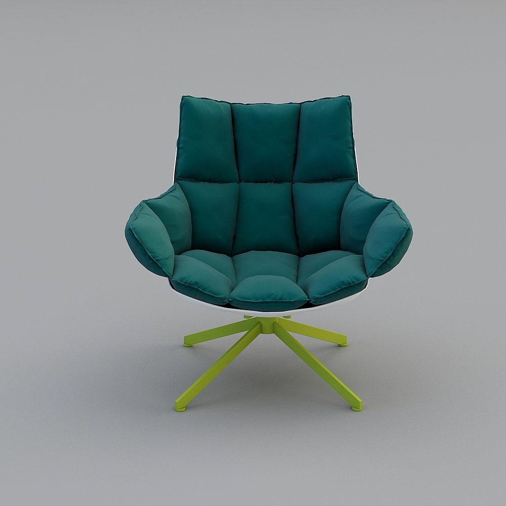 New Chinese green back against the chair Accent Chair