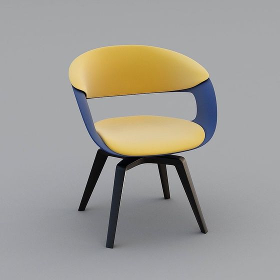 Sedia d'accento gialla americana