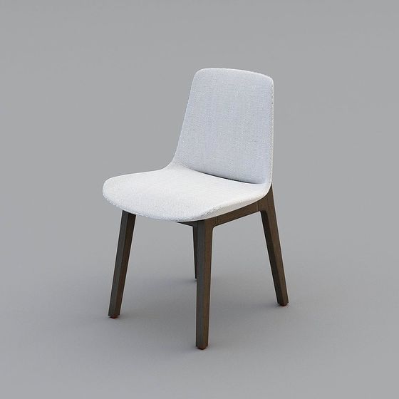 現代白色背靠椅