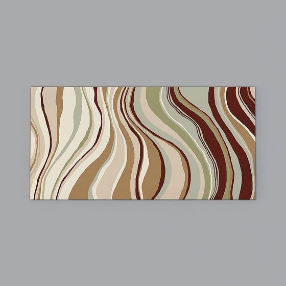 Streamline Carpet 3D model - Modern Aesthetic