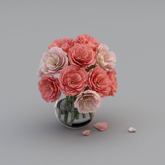 Floral Harmony 3D model