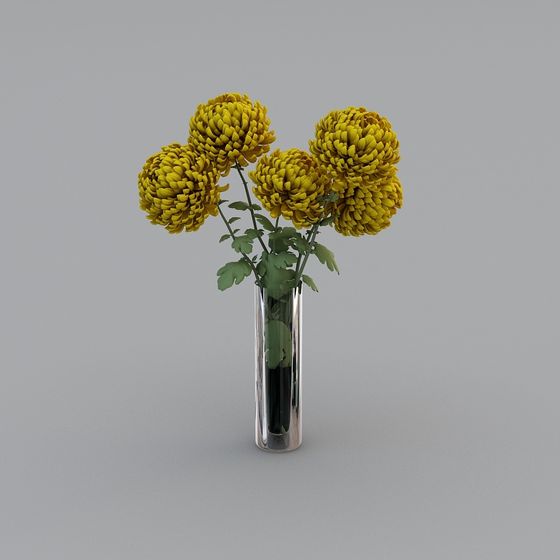 Chrysanthemum Bouquet 3D model